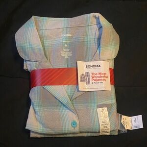 Sonoma Blue and Gray Plaid Pajama Set